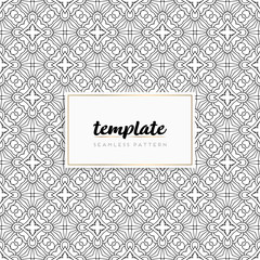 Background mandala seamless pattern vector