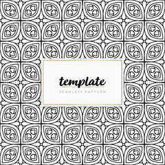 Background mandala seamless pattern vector