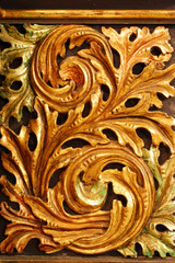 Altar decoration in the Parish church of St. Barbara in Vrapce, Zagreb, Croatia