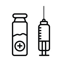 vaccine icon vector illustration photo