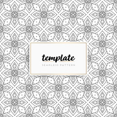 Background mandala seamless pattern vector