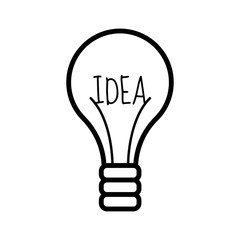 Fototapeta premium Lightbulb icon. Bulb, lamp icon. Idea sign. Vector