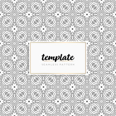 Background mandala seamless pattern vector