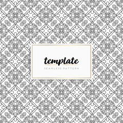 Background mandala seamless pattern vector