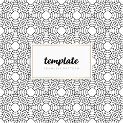 Background mandala seamless pattern vector