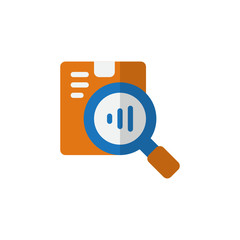 Logistic Packaging Scan Icon, Logo, Vector