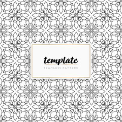 Background mandala seamless pattern vector