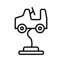 Toy car icon vector illustration photo