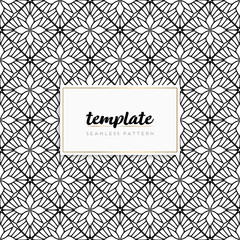 Background mandala seamless pattern vector