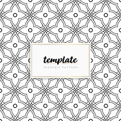 Background mandala seamless pattern vector