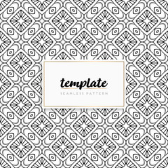 Background mandala seamless pattern vector