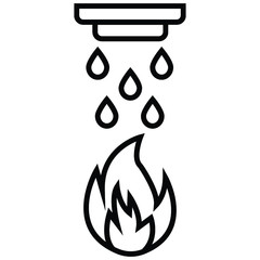 Smoke alarm vector icon illustration