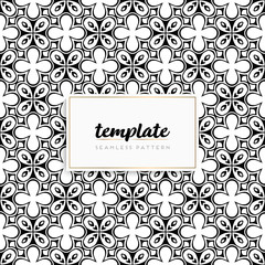 Background mandala seamless pattern vector