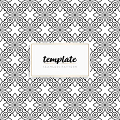 Background mandala seamless pattern vector