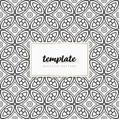 Background mandala seamless pattern vector