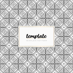Background mandala seamless pattern vector