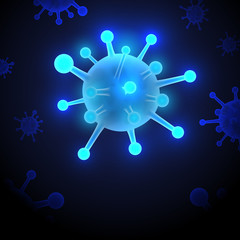 Virus COVID-19 background and Dangerous cells
