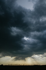 Obraz na płótnie Canvas Dramatic sky with clouds