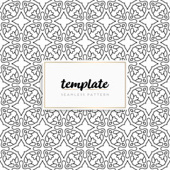 Background mandala seamless pattern vector