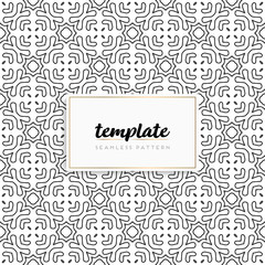 Background mandala seamless pattern vector