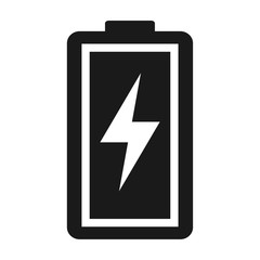 Battery charge indication icon. Vector illustration isolated on white background