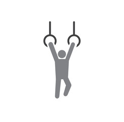 Crossfit related icon on background for graphic and web design. Creative illustration concept symbol for web or mobile app