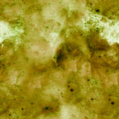 Outer space seamless pattern. Green abstract 