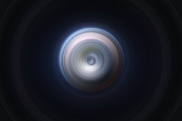 Speaker shape simple design. Round circles with different colors. Digitally made illustration from the scratch.