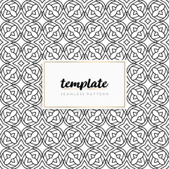 Background mandala seamless pattern vector