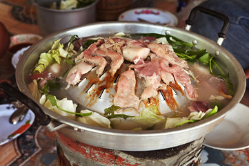 bbq food style korean grill pork
