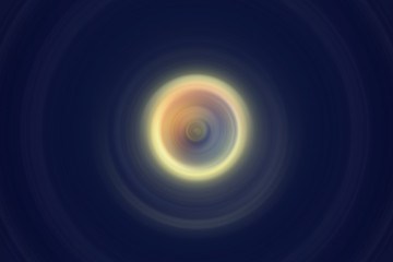 Speaker shape simple design. Round circles with different colors. Digitally made illustration from the scratch.