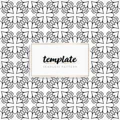 Background mandala seamless pattern vector