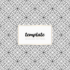 Background mandala seamless pattern vector