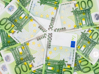 100-Euro-Banknoten - Finanz-Hintergrund