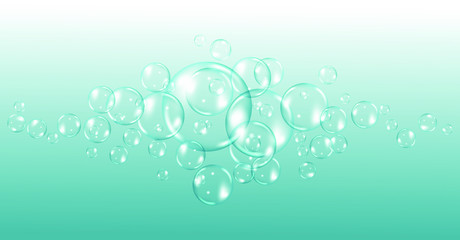 Flying rainbow transparent soap bubbles on checkered background.Reaistic colored balls.Vector texture.