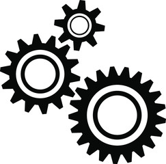 gears isolated on white background