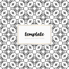 Background mandala seamless pattern vector