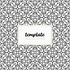 Background mandala seamless pattern vector