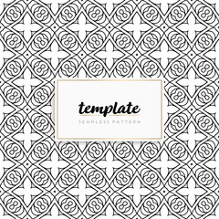 Background mandala seamless pattern vector