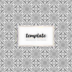 Background mandala seamless pattern vector