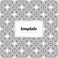Background mandala seamless pattern vector