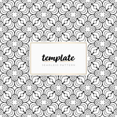 Background mandala seamless pattern vector