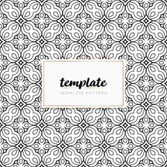 Background mandala seamless pattern vector