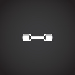 Crossfit related icon on background for graphic and web design. Creative illustration concept symbol for web or mobile app