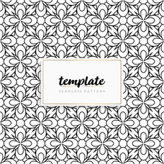 Background mandala seamless pattern vector