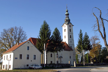 Fototapeta na wymiar Church of Saint Vitus in Brdovec, Croatia