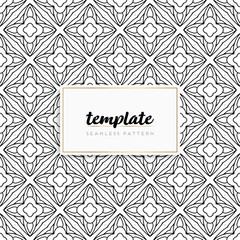Background mandala seamless pattern vector