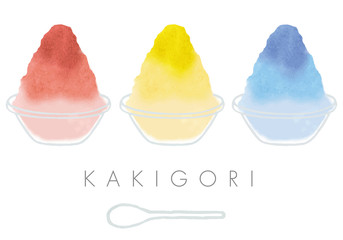 かき氷のイラスト