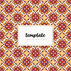 Colorful mandala seamless pattern vector