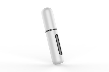 Blank Refillable Aluminum Atomizer For Branding, 3d render illustration.
